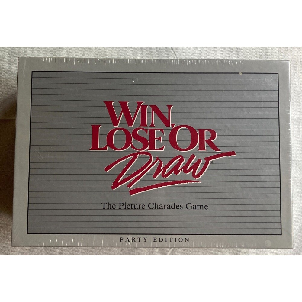 Win Lose or Draw Board Game by Milton Bradley MB 1988 Party Game New & Sealed